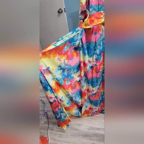 Rainbow Maxi Dress 2X - Picture 5 of 6